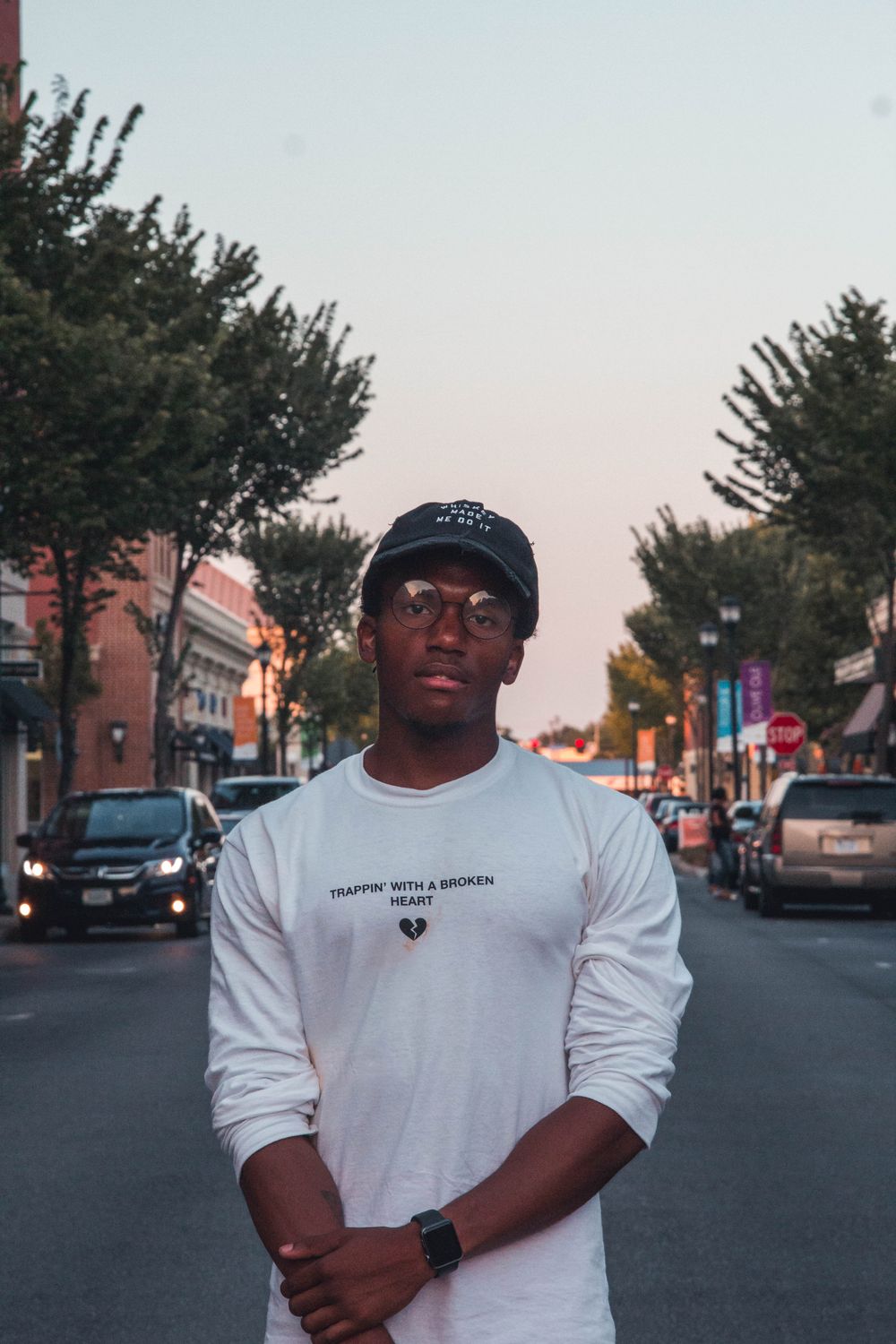 Urban Street Portrait of a Man at Dusk · Free Stock Photo