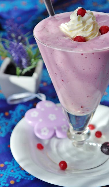 Pink Milkshake in Parfait Glass
