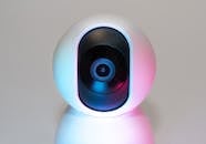 security start home web cam, neon pastel light