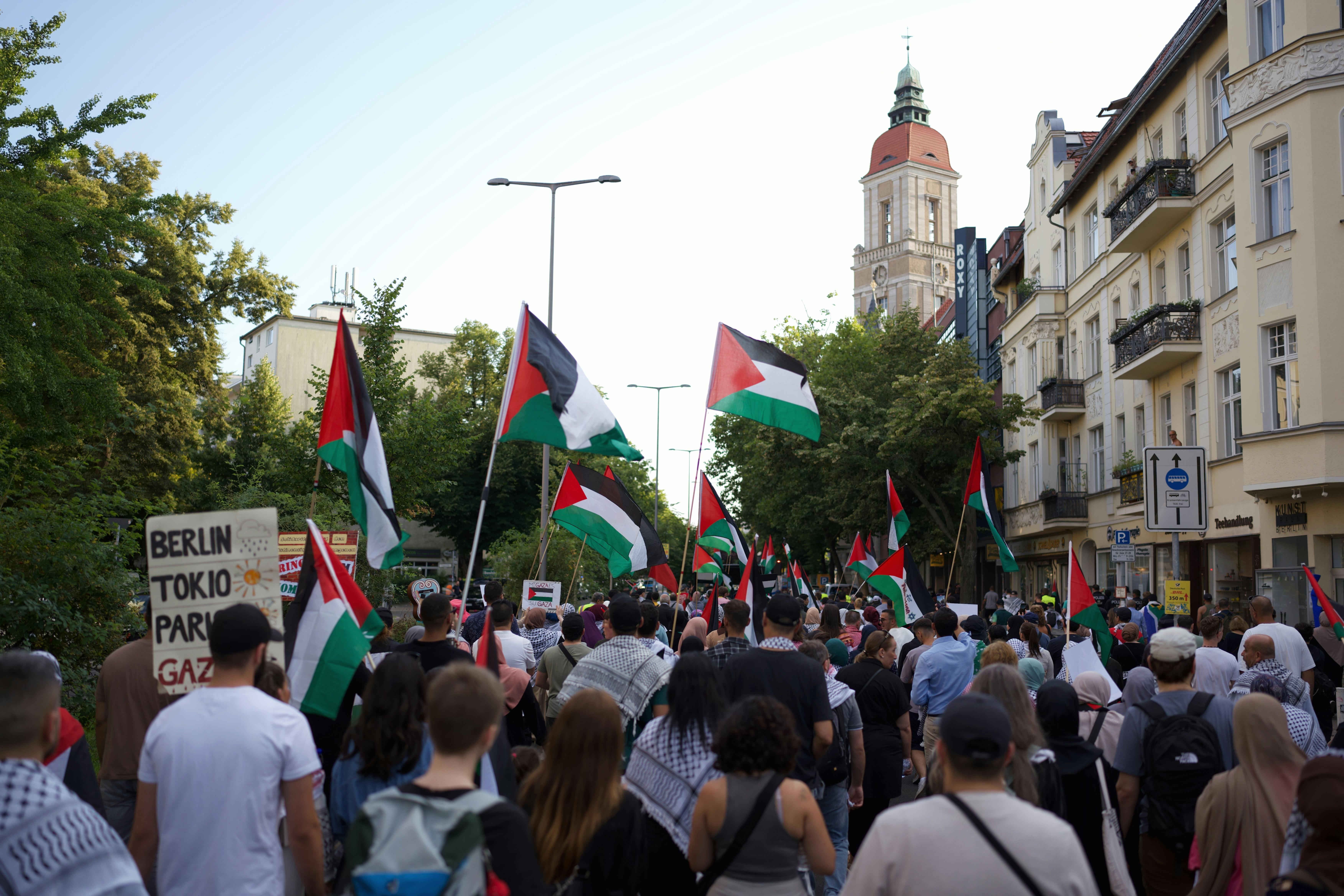 International Women's Day protest march in Berlin, Germany