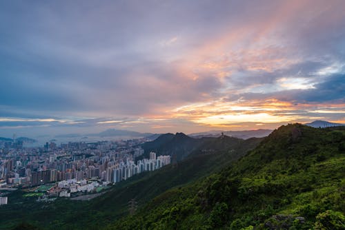 Free stock photo of sunset