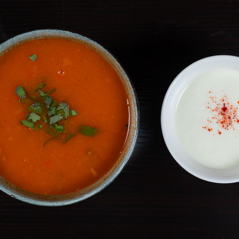 Afghan Ramadan Lentil Soup with Yogurt and Mint