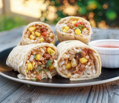 Pork With Rice Burrito