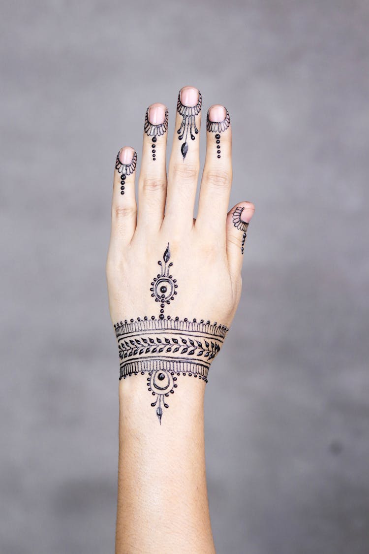 Black Mendhi Tattoo