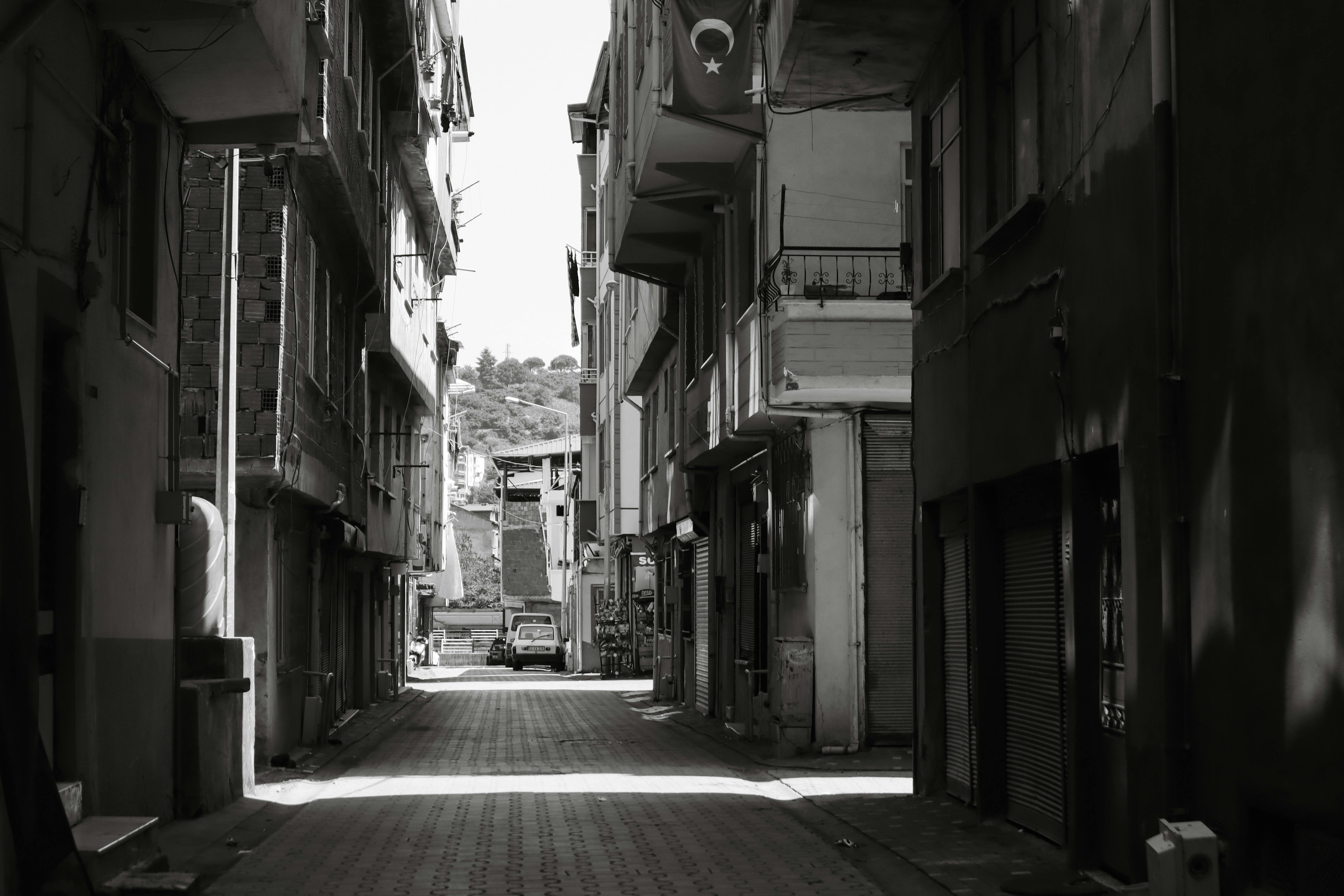 Gratuit Imagine de stoc gratuită din @în aer liber, alb-negru, alee Fotografie de stoc