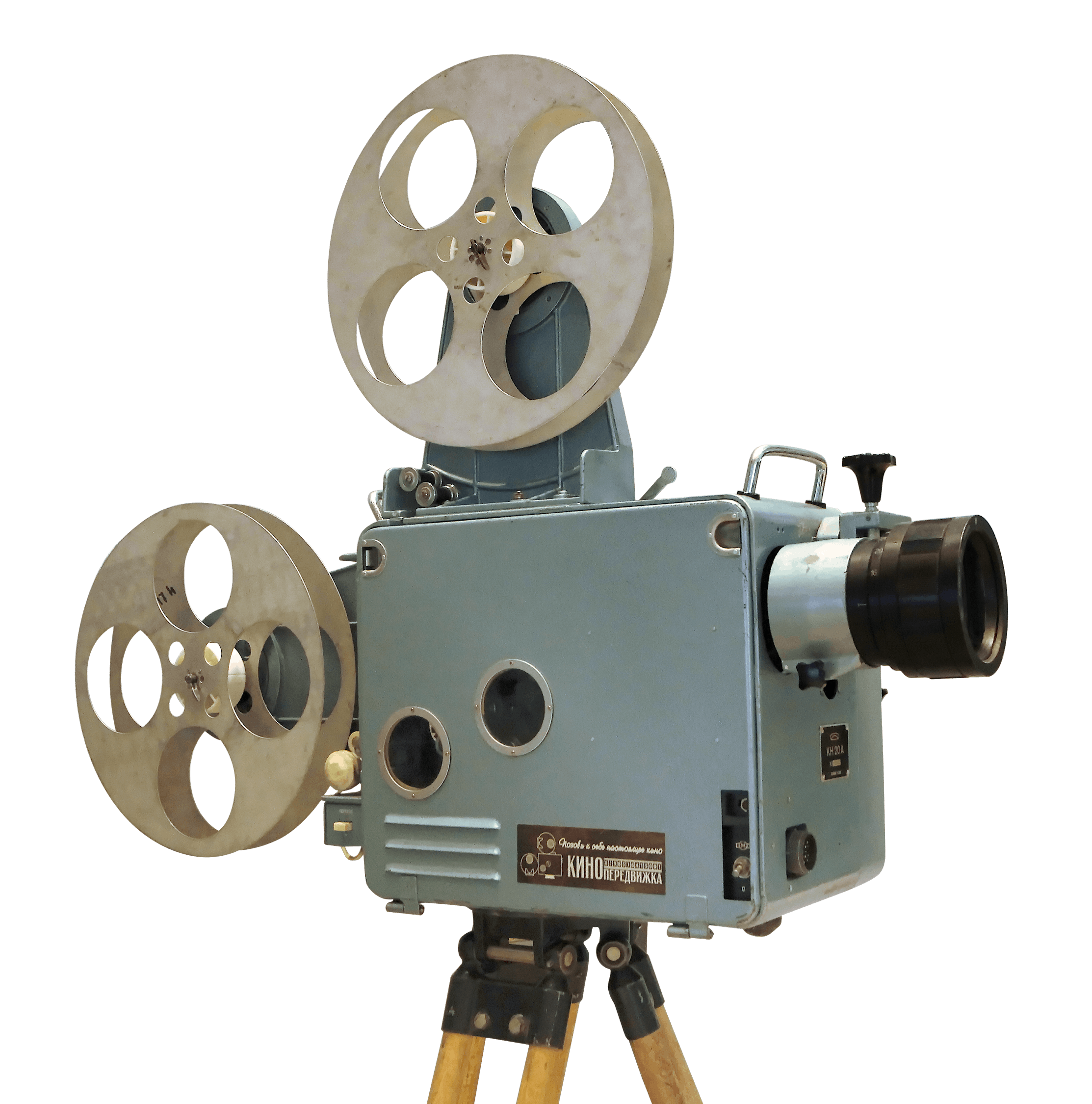 Projetor de filme vintage representando a rica indústria cinematográfica e de séries de Israel, destacando a tradição e inovação das produções audiovisuais israelenses.