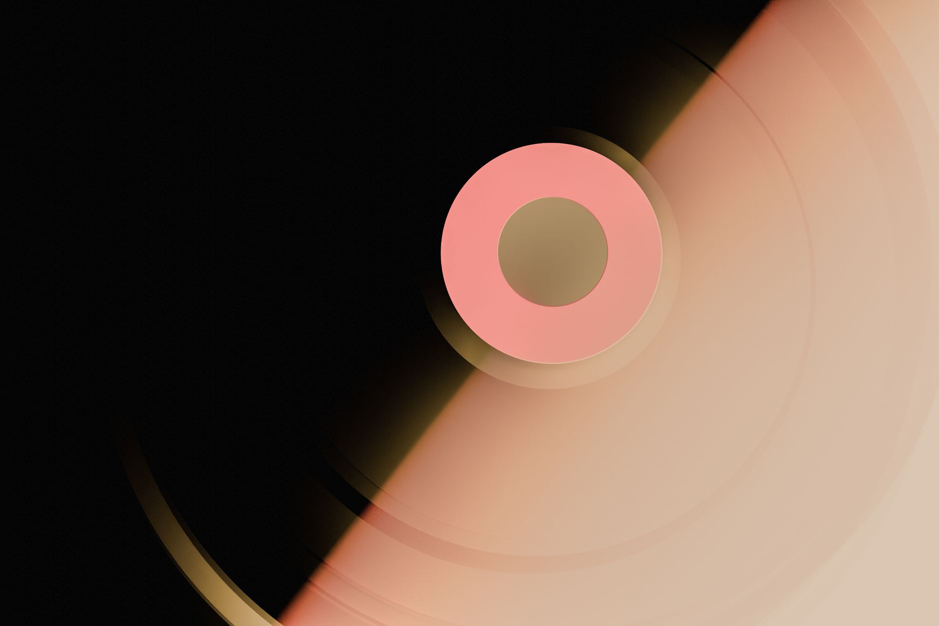 A captivating abstract 3D design featuring circular patterns and gradient colors, ideal for modern backgrounds.
