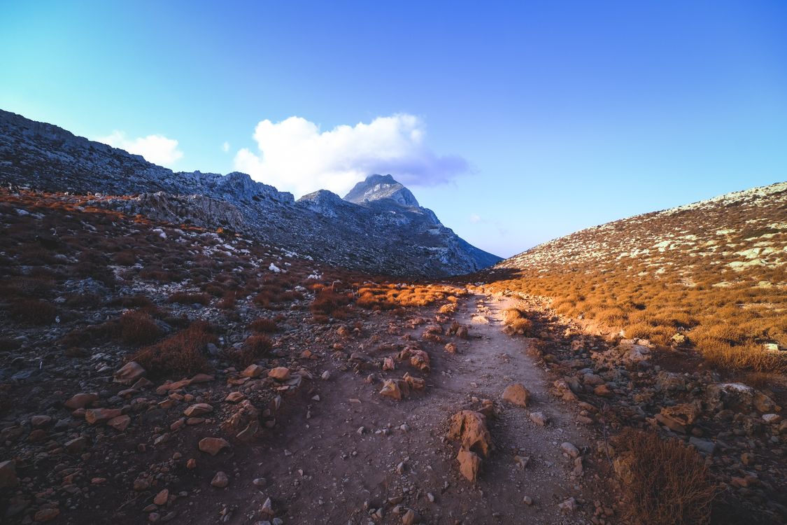 Dirt Path Rocks A dirt road in the mountains with rocks and grass · Free Stock Photo