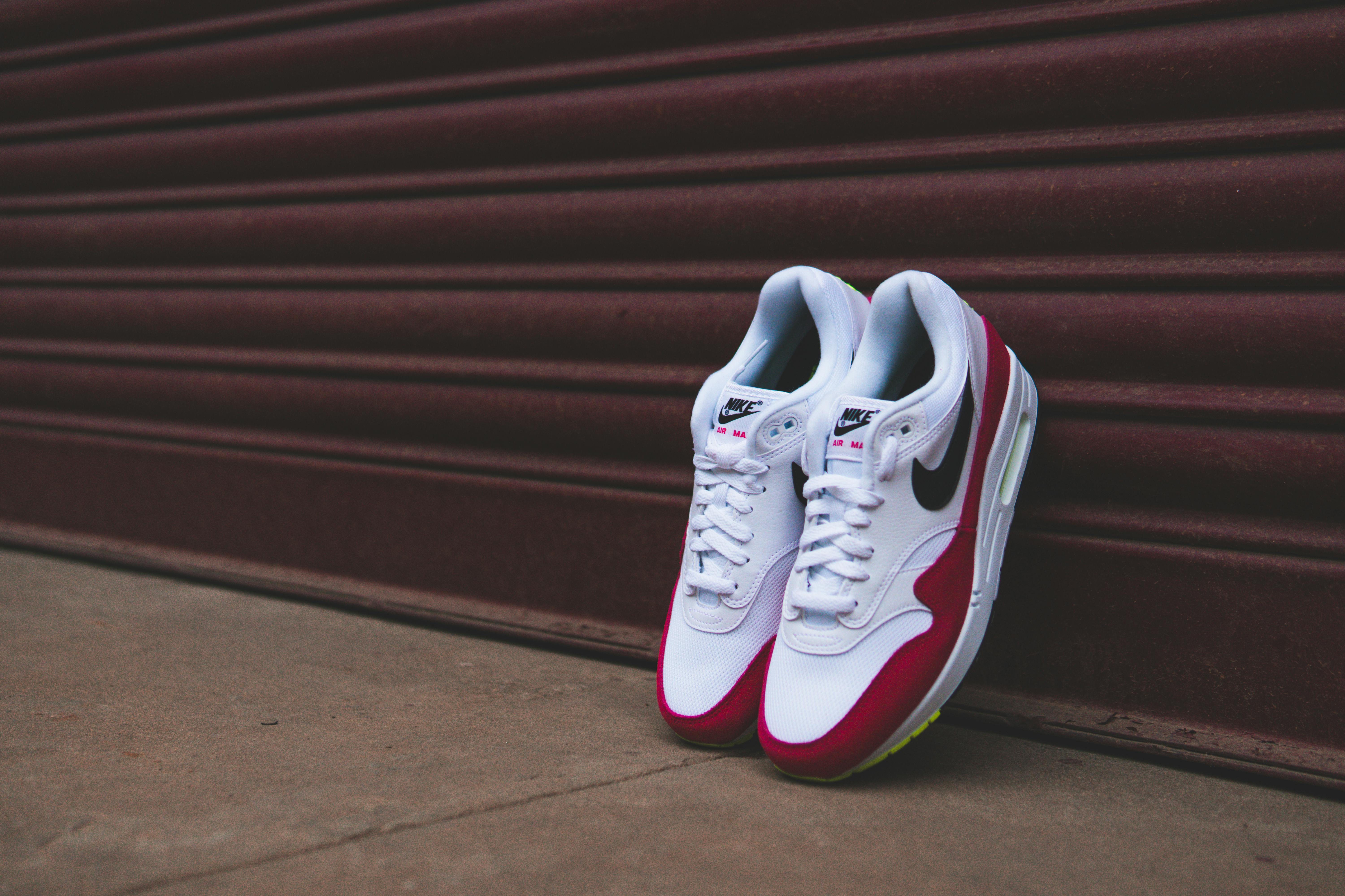 Pair Of White And Red Shoes · Free Stock Photo