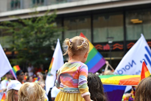 Pride Parade with joy of cuteness