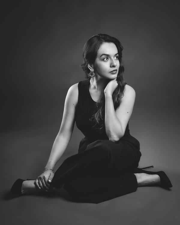Woman in a Dress Sitting on the Floor · Free Stock Photo