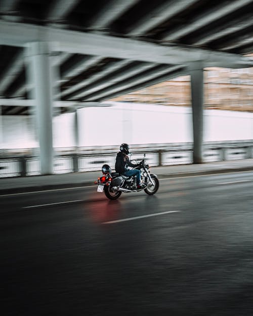 Man Riding Motorcycle