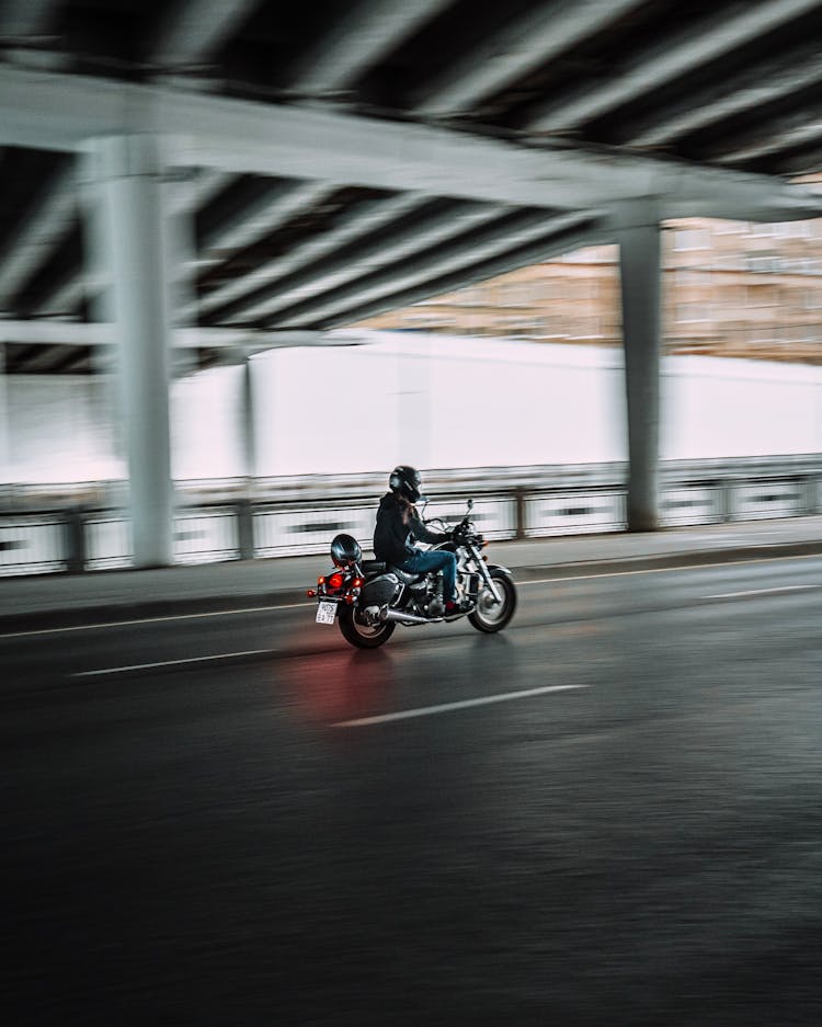 Man Riding Motorcycle