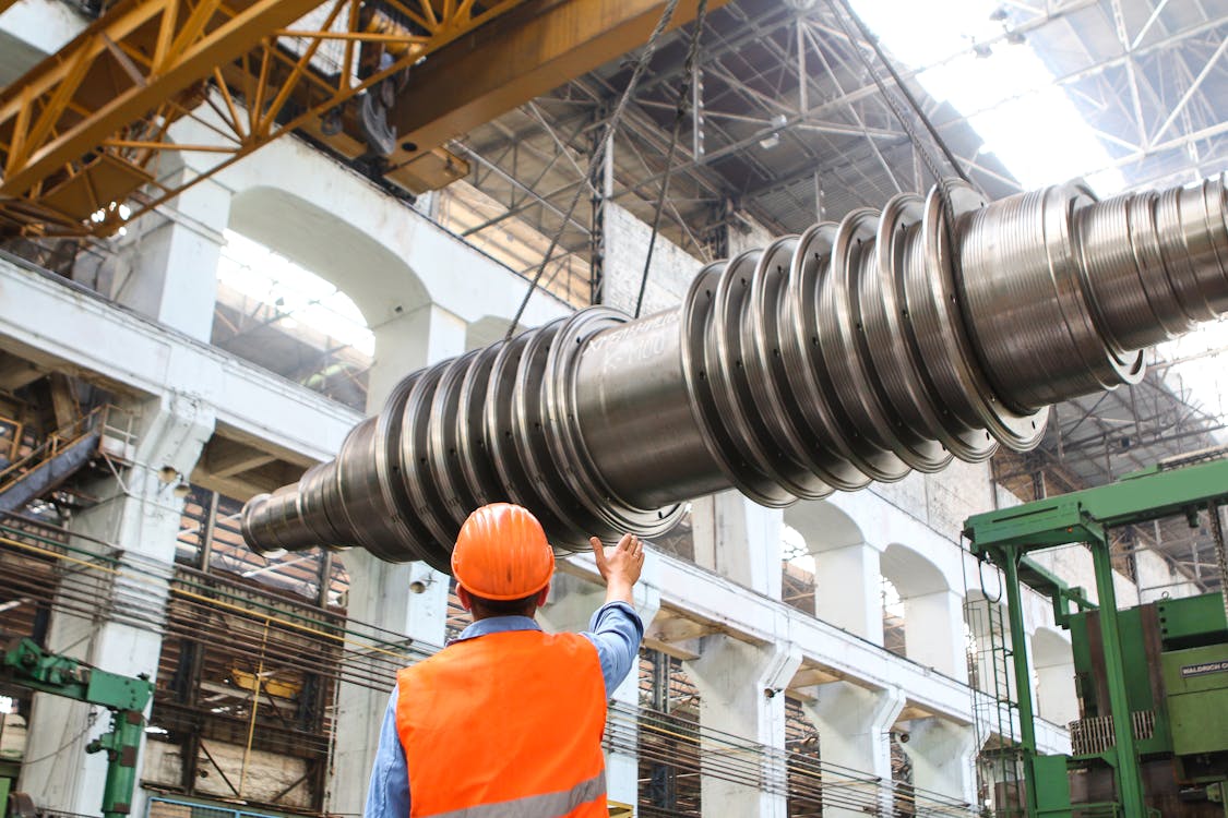 Man operating heavy equipment