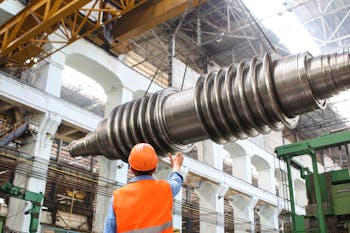 Man Standing Beside Heavy Equipment