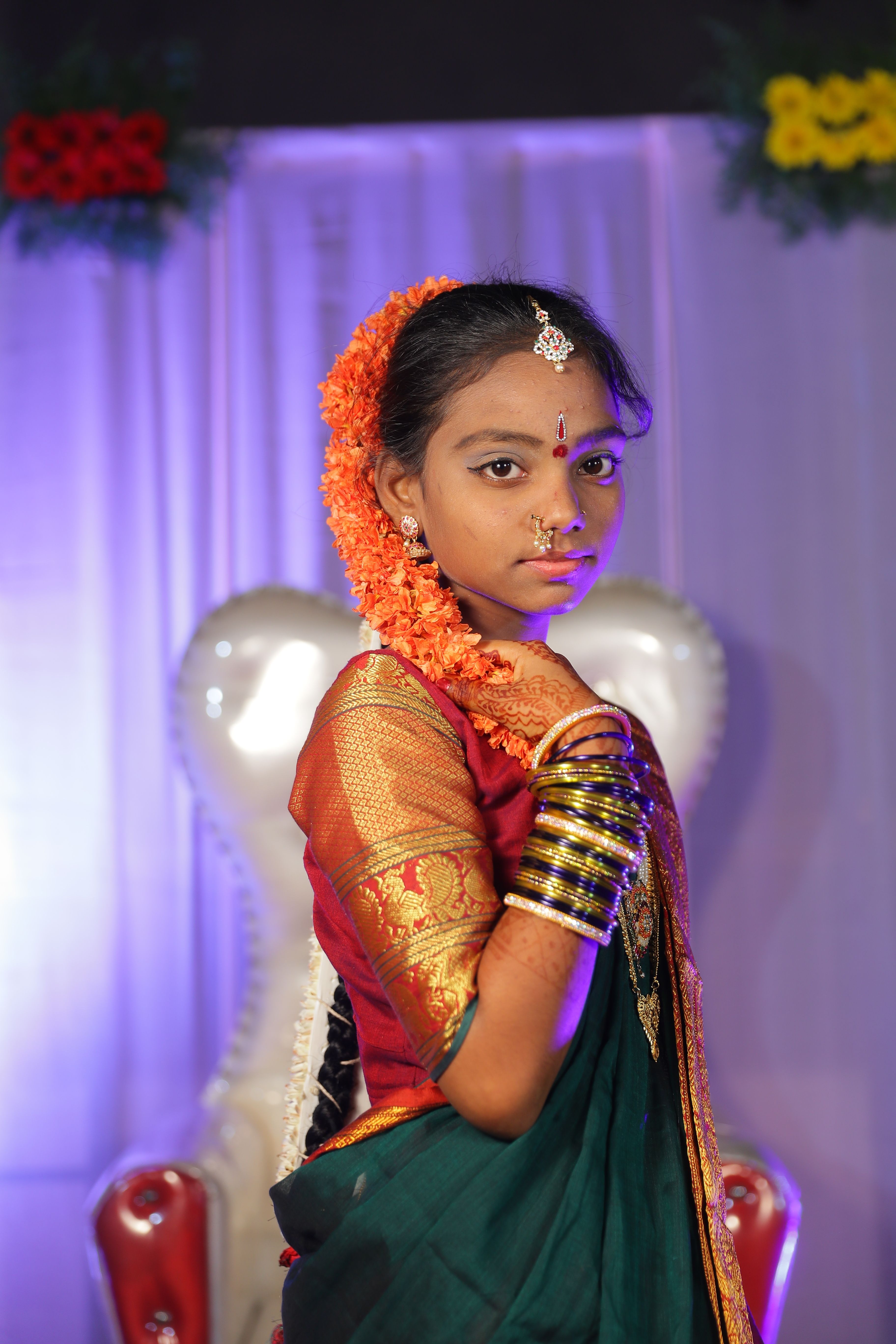 A Girl Wearing Traditional Clothes · Free Stock Photo