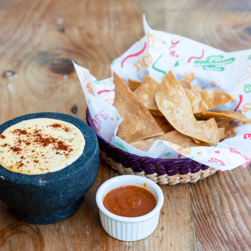 Charred Cactus and Cheese Dip