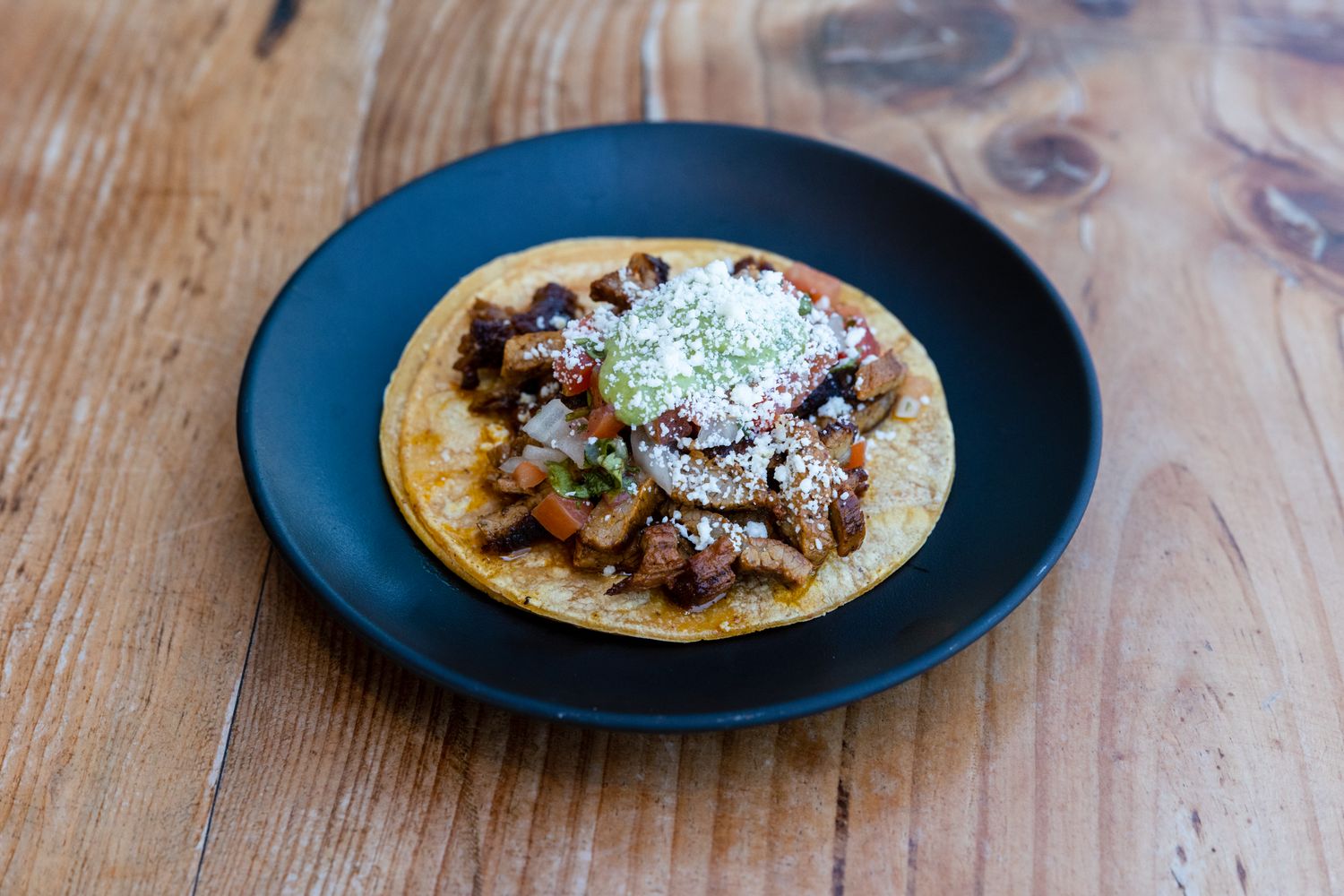 Slow-Braised Sopes with Roasted Poblano