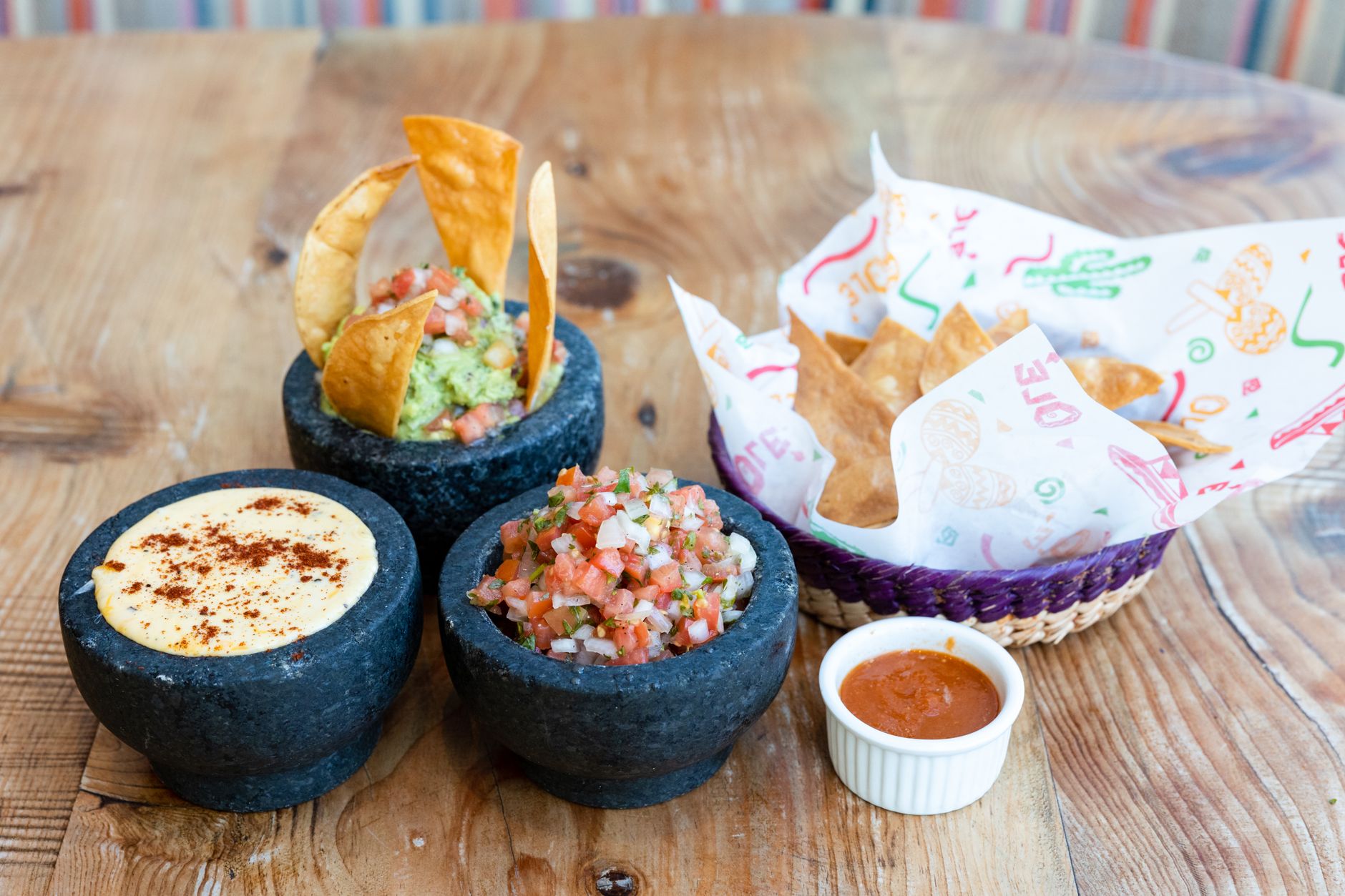 Salsa di Queso served with tortilla chips