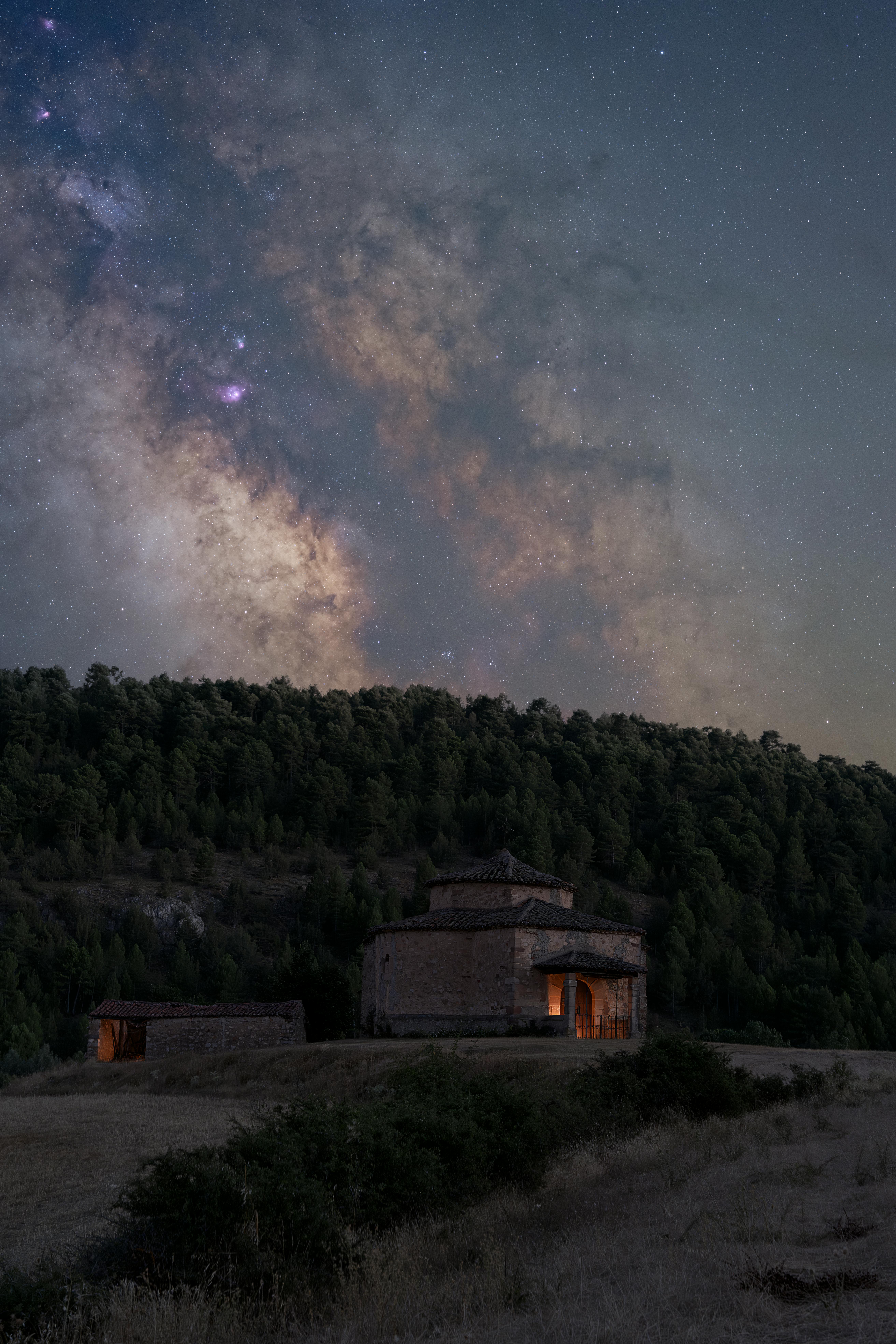 via lactea sobre la ermita de san antonio