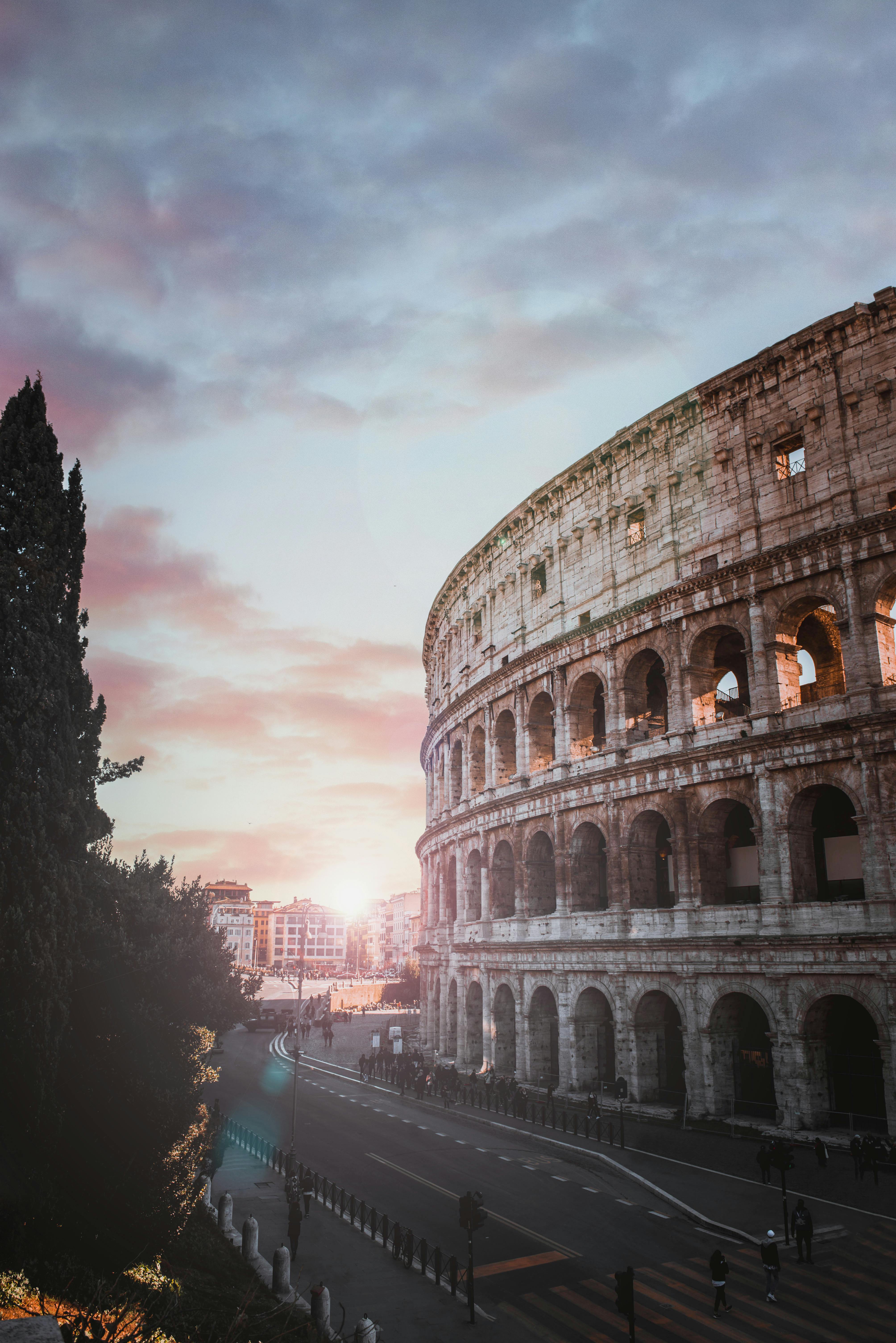 Coliseum, water, ruins, rain, clouds, blue, HD wallpaper | Peakpx