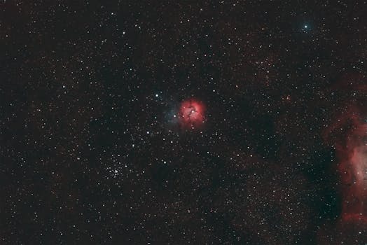 Stunning view of the cosmos featuring nebulae and stars in São Pedro de Alcântara, Brazil.