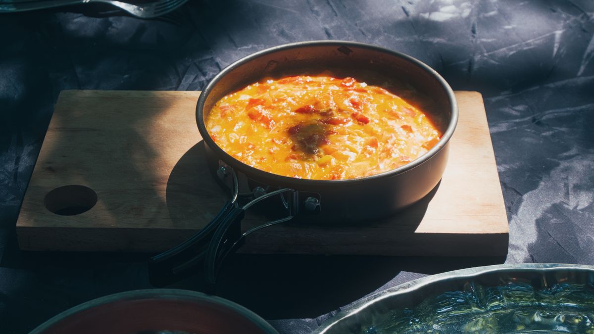 Menemen (eggs with tomato and pepper)