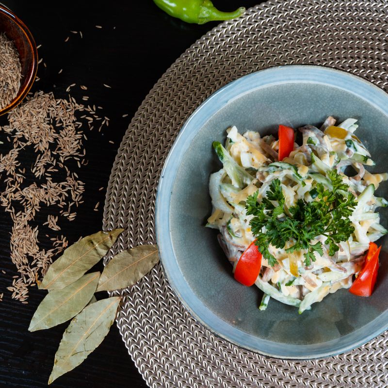 Iraqi Date and Apple Salad with Cumin and Sesame