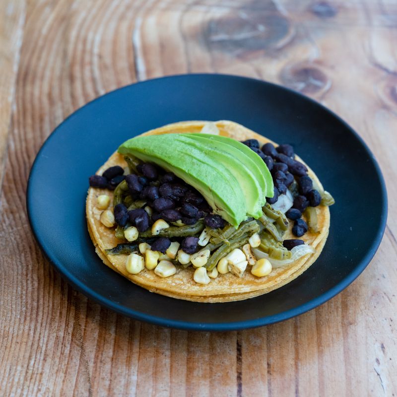 Corn Arepas with Black Beans