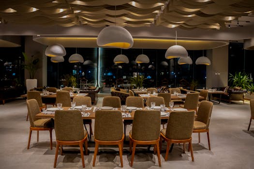 Discover a stylish restaurant with contemporary design and luxurious ambiance in Sulaymaniyah, Iraq.