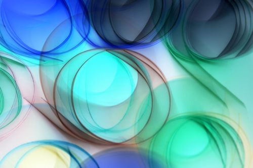 Free A vivid abstract swirl pattern in blues and greens, perfect for creative backgrounds or design elements. Stock Photo