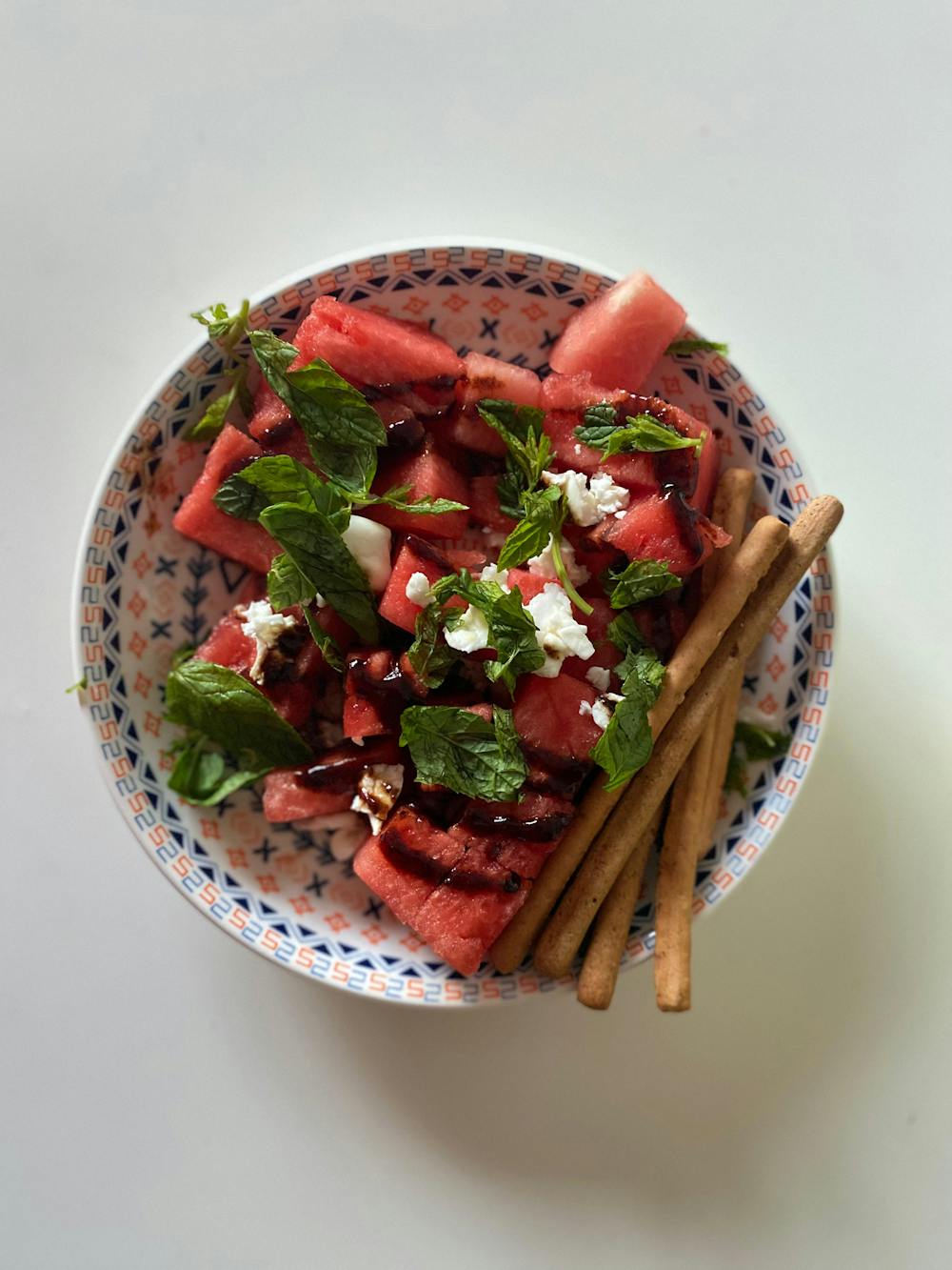 Watermelon Feta Salad with Mint