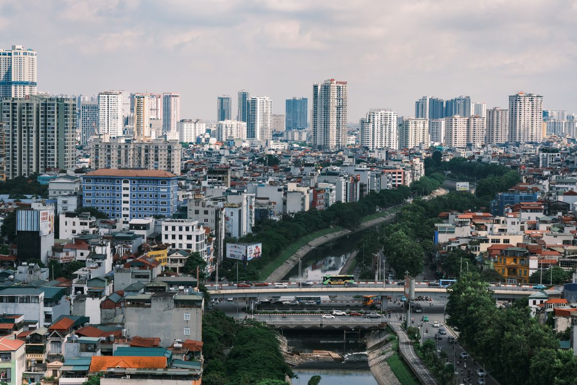 Stunning City Skyline With Low Density High Rises image