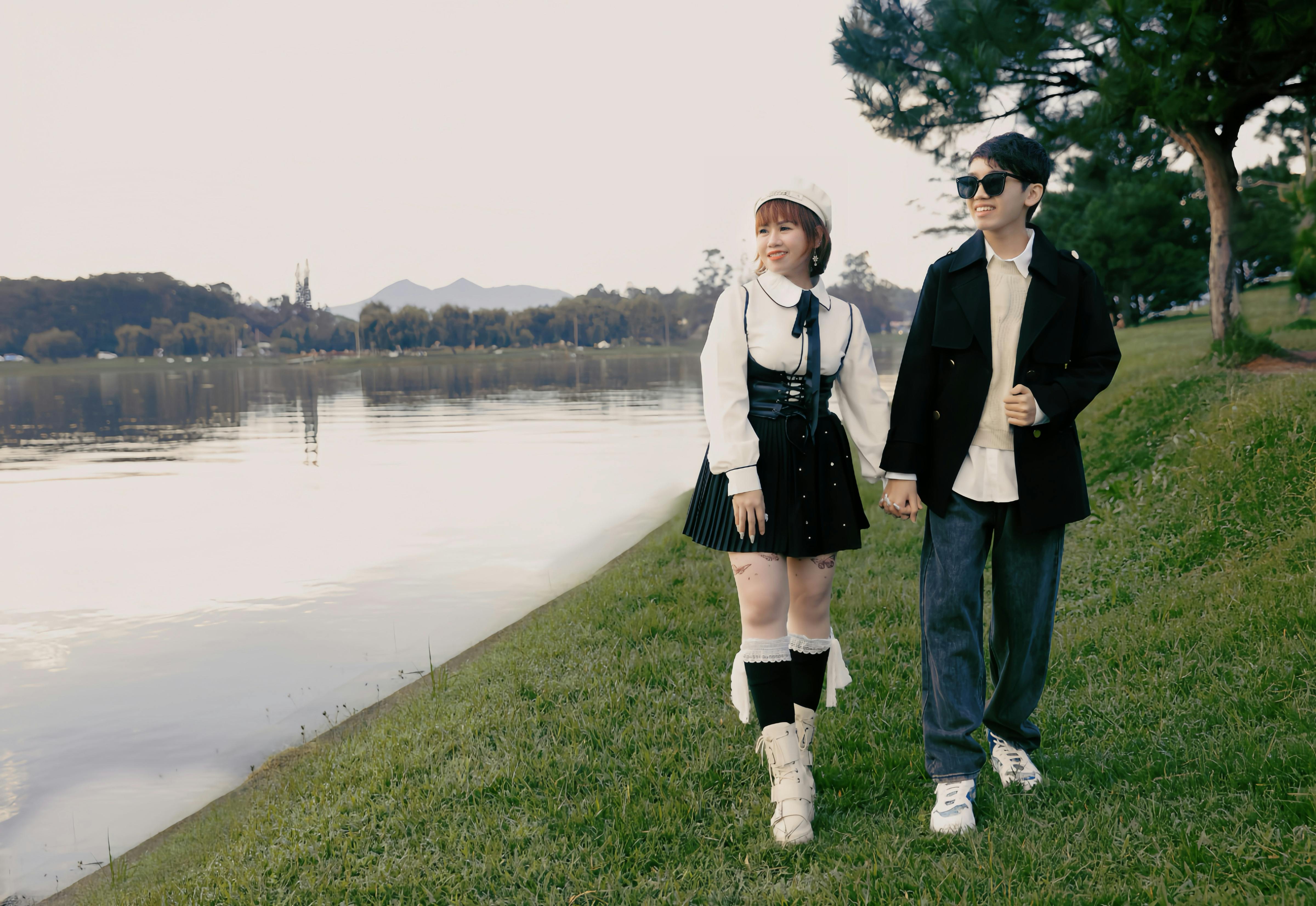 日月潭湖畔的浪漫風景