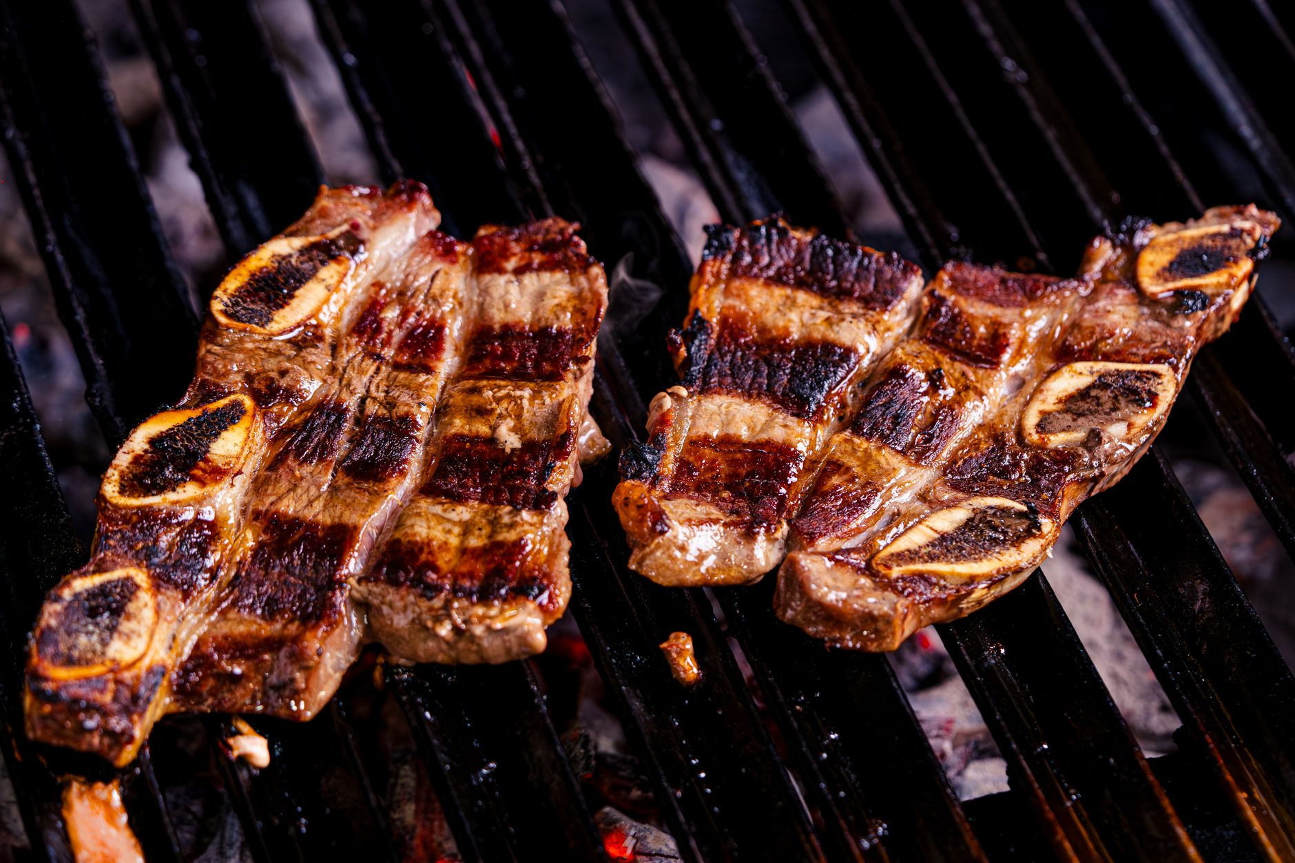 Glazed ribs ready to serve