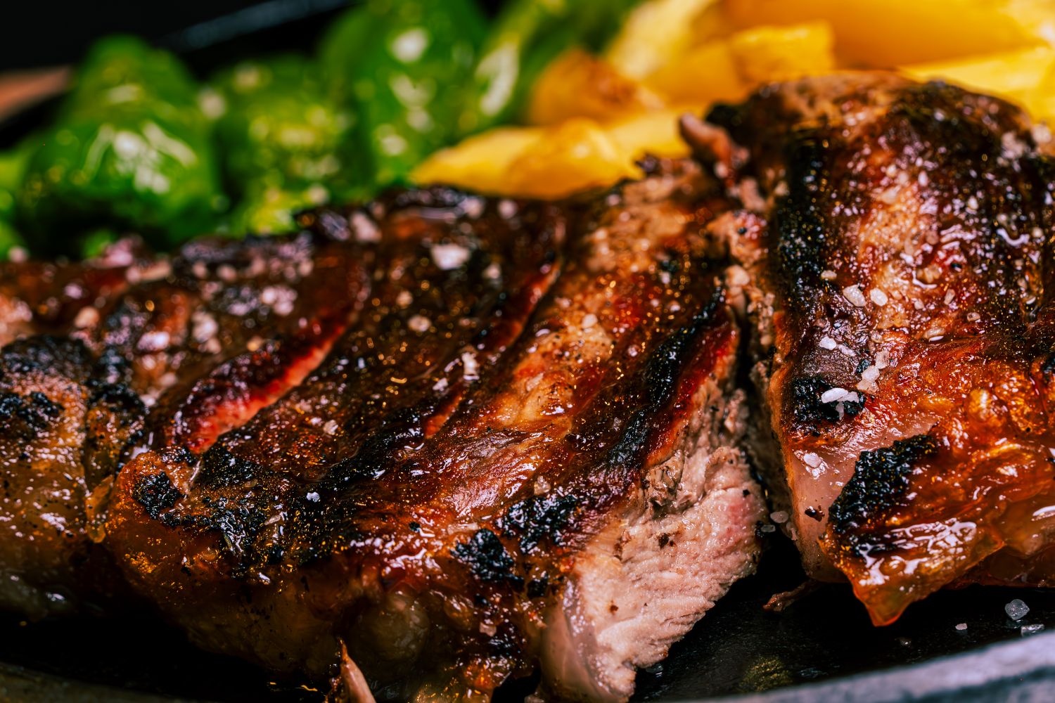 Slow-Braised Hanger Steak with Garlic Herb Butter