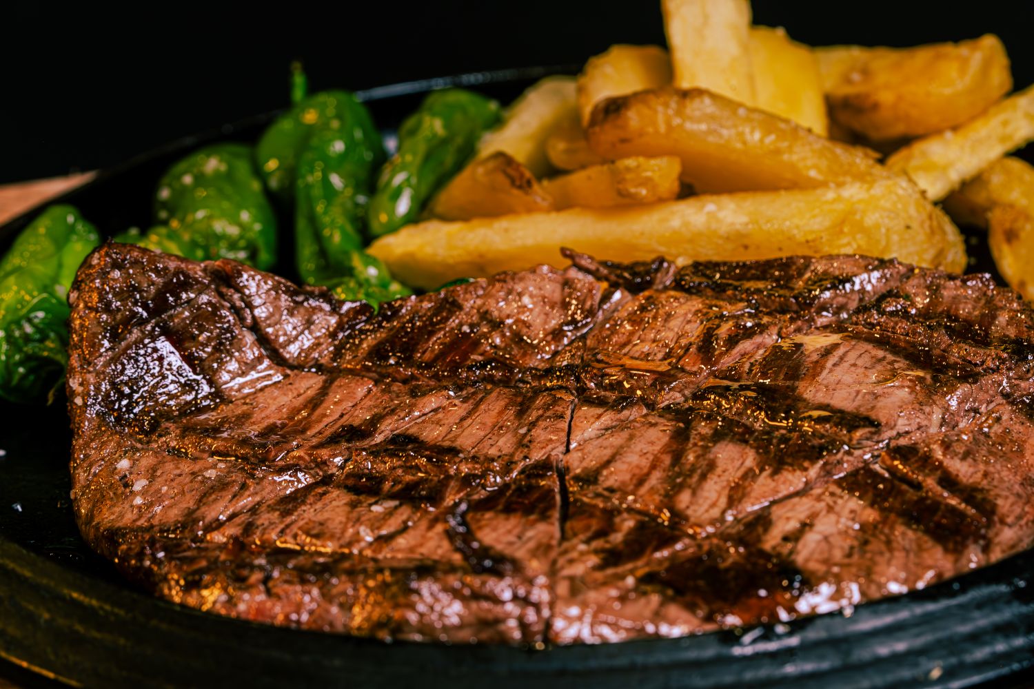 Smoked Porterhouse with Roasted Garlic