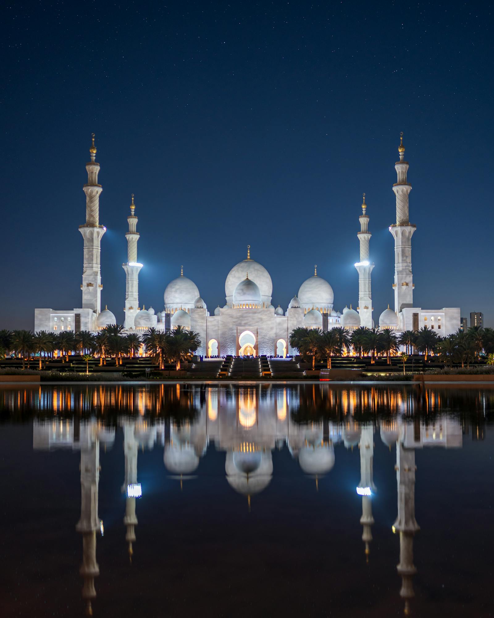 Sheikh Zayed Grand Mosque Night View Photos, Download The BEST Free ...