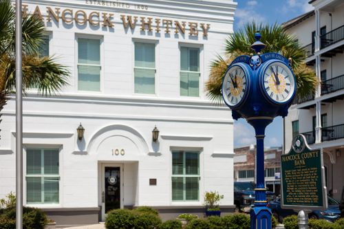 Free Hancock Bank In Bay St Louis, Mississippi Stock Photo