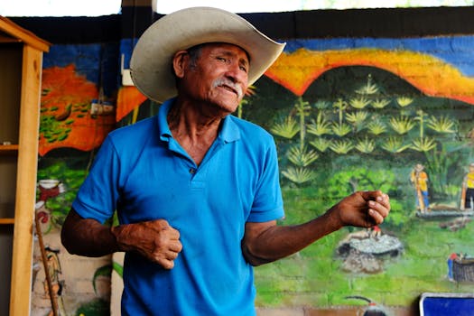 Portrait of a senior artisan in Oaxaca, Mexico, showcasing traditional mezcal culture.