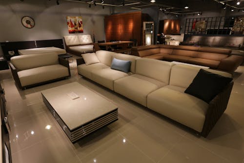 Sofa 3 Dudukan Warna Krem