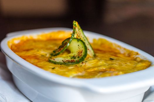 Close-up Photo of Baked Lasagna