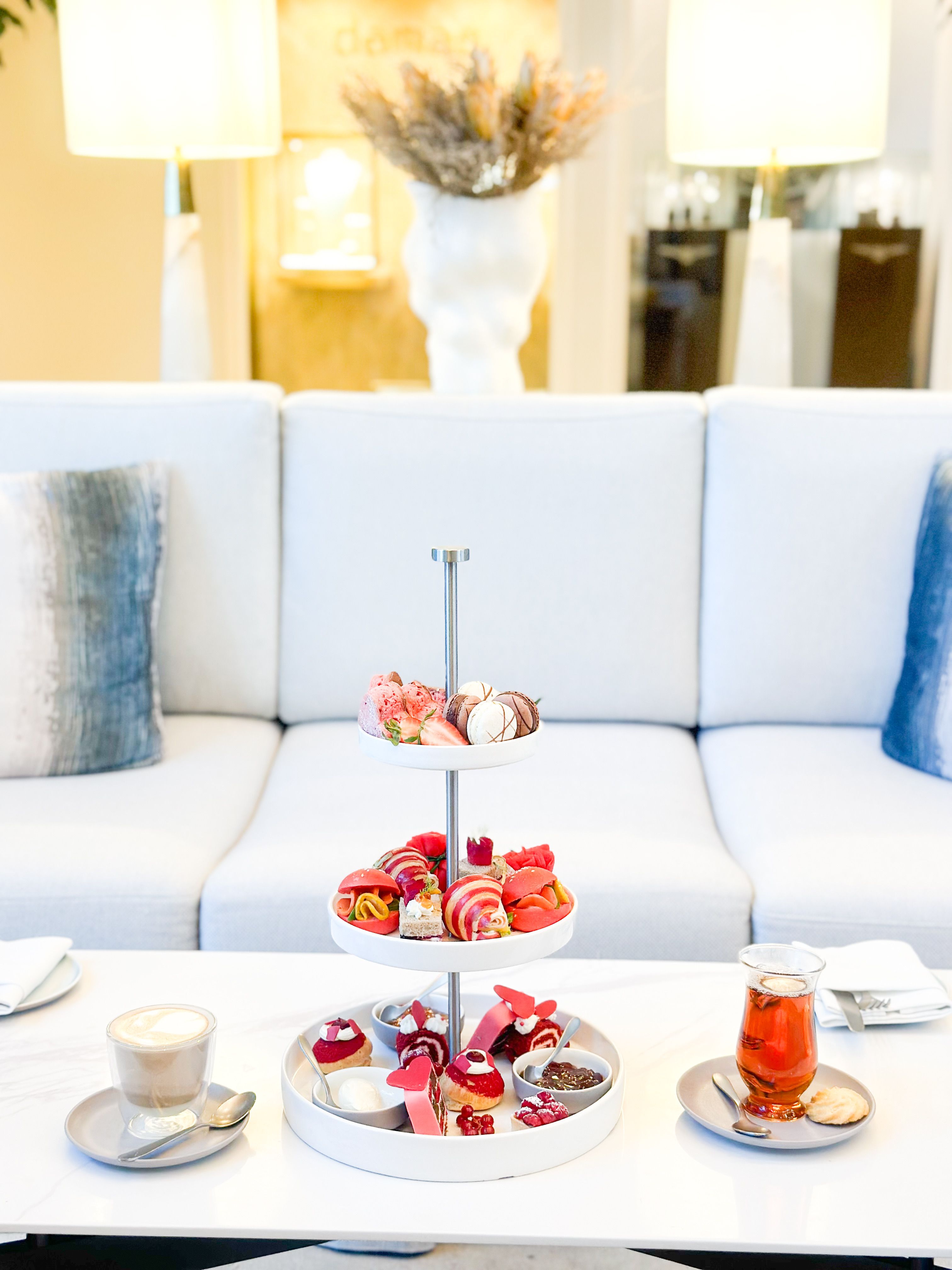 Elegant Afternoon Tea Setup in Modern Lounge · Free Stock Photo