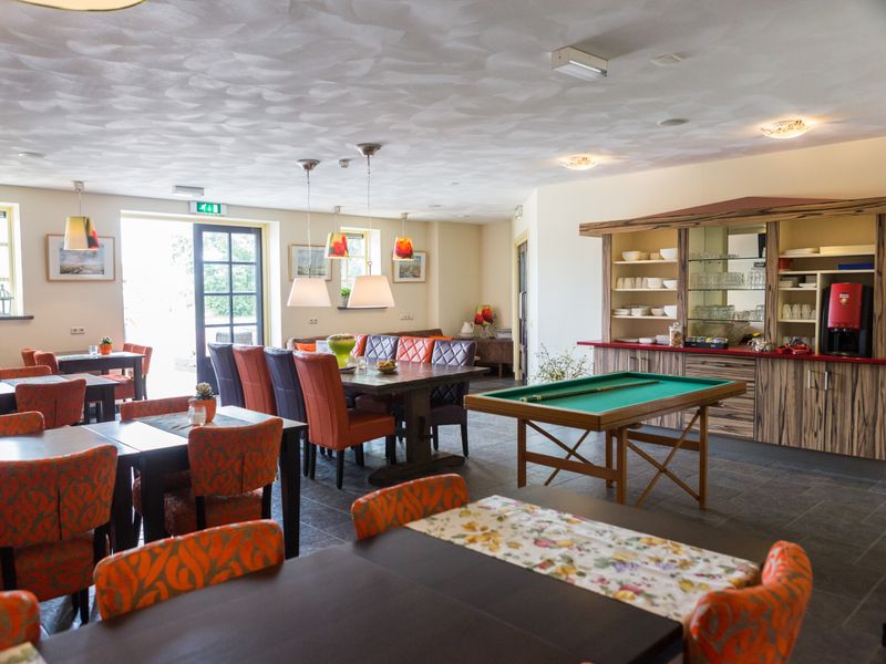 A stylish dining area with elegant furniture