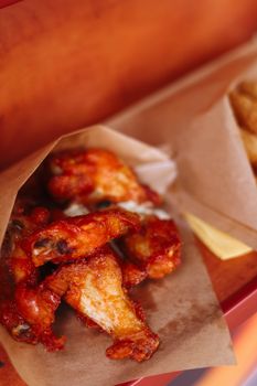 Chicken "Wings", Plain, From Fast Food / Restaurant — kidney-friendly food