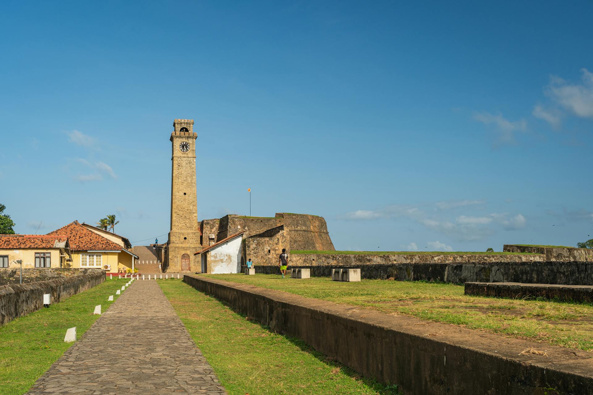 Explore the historic Galle Fort with its iconic clock tower and scenic views in Sri Lanka.