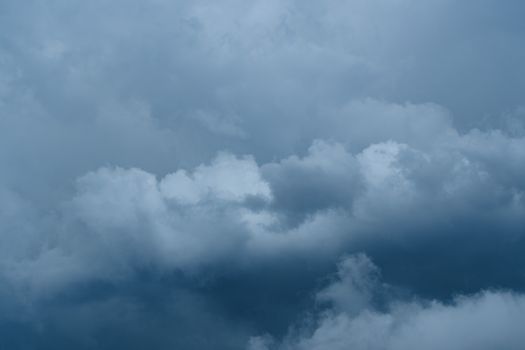 Captivating view of overcast sky filled with thick, fluffy clouds, ideal for backgrounds.
