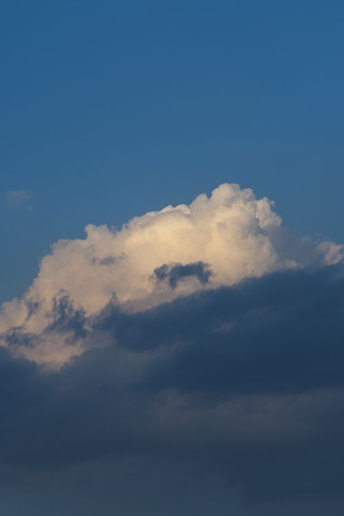 Free Beautiful cloud formation against a serene blue sky captures nature's beauty in Razavi Khorasan Province, Iran. Stock Photo