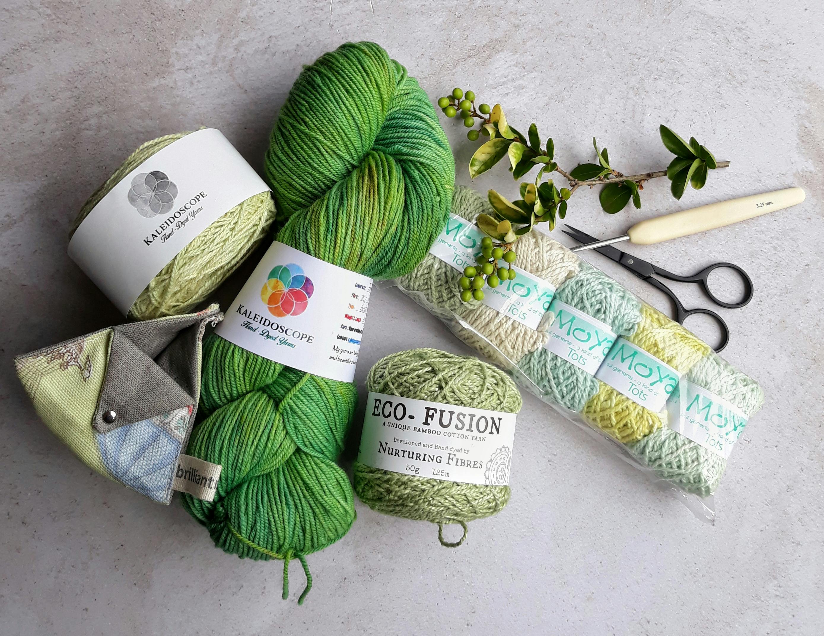 Free Green Yarn Stock Photo