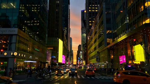 Free stock photo of cars, city, city life